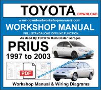 Toyota Prius Mk1 Service repair workshop manual